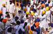 Sword fight at Golden Temple on Operation Bluestar anniversary